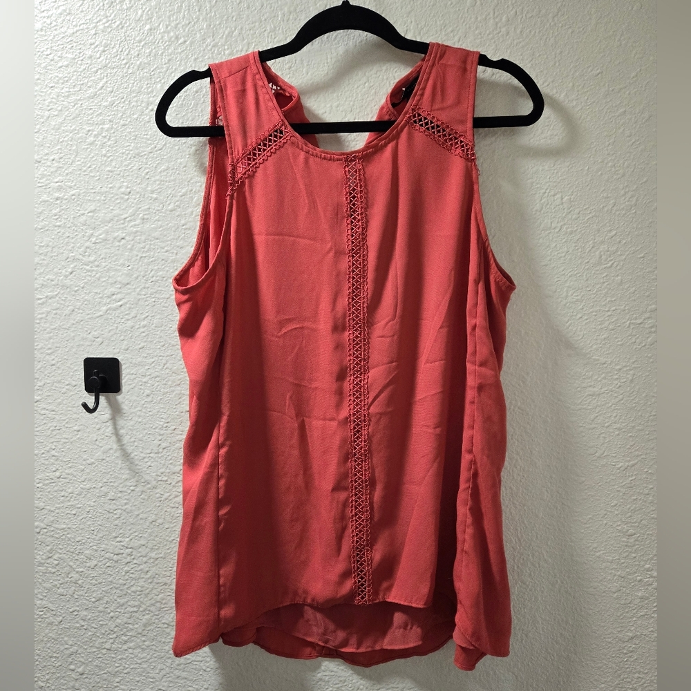 WHBM Coral Blouse